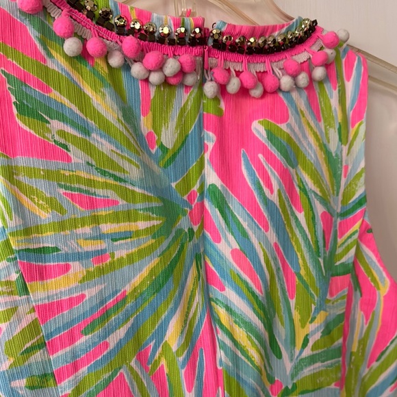 Lily Pulitzer Vibrant Pink and Green Sleeveless Dress - Picture 5 of 5